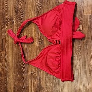 Small Red Kona Sol bikini top